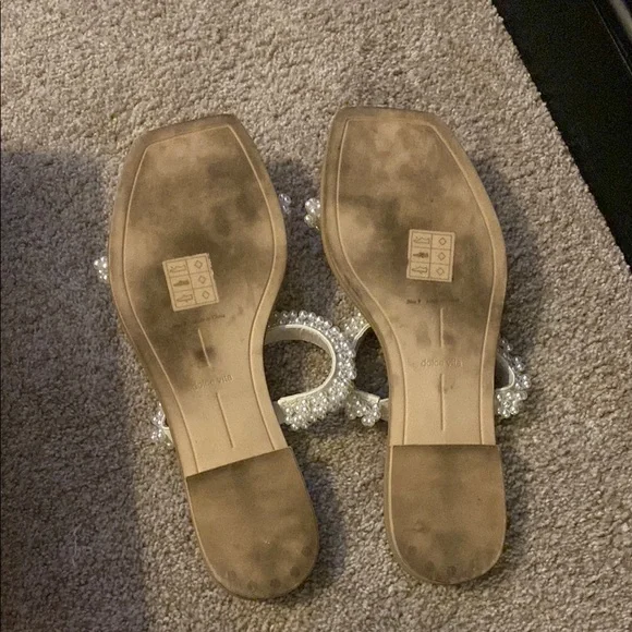 DOLCE VITA Pearl Embellished Sandals - Picture 6 of 10